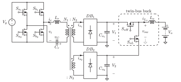 A Two-Stage DC-DC Isolated Converter for Battery-Charging Applications